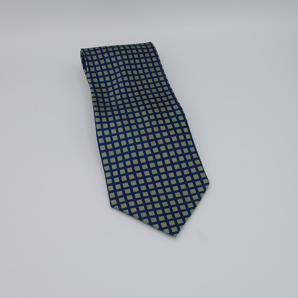Tongue Tied Other - Tongue Tied Silk Tie Blue Green Check 56"
